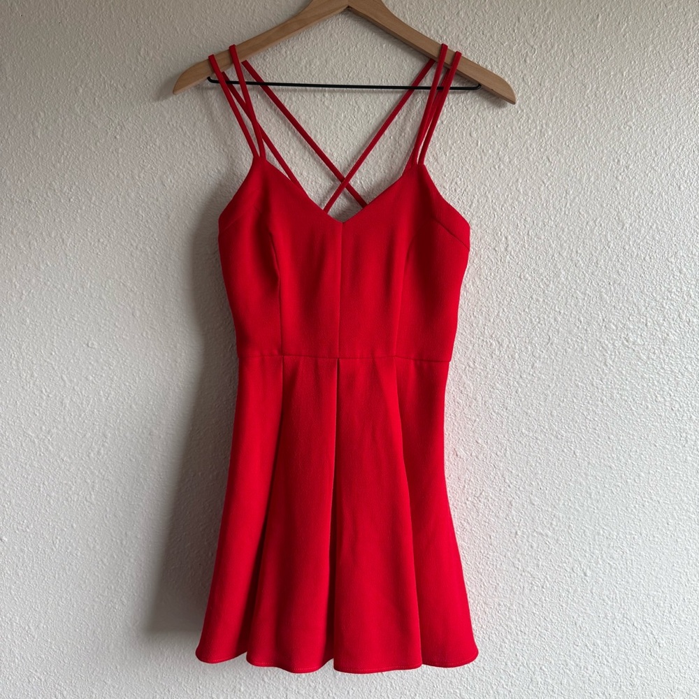 Lulus red dress size small
